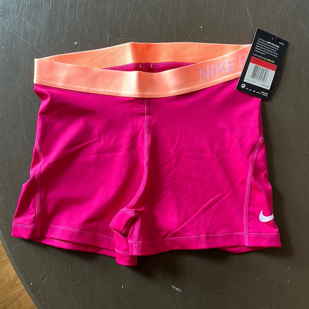 NWT Nike Hot Pink Dri Fit Spandex WOMENS SIZE L